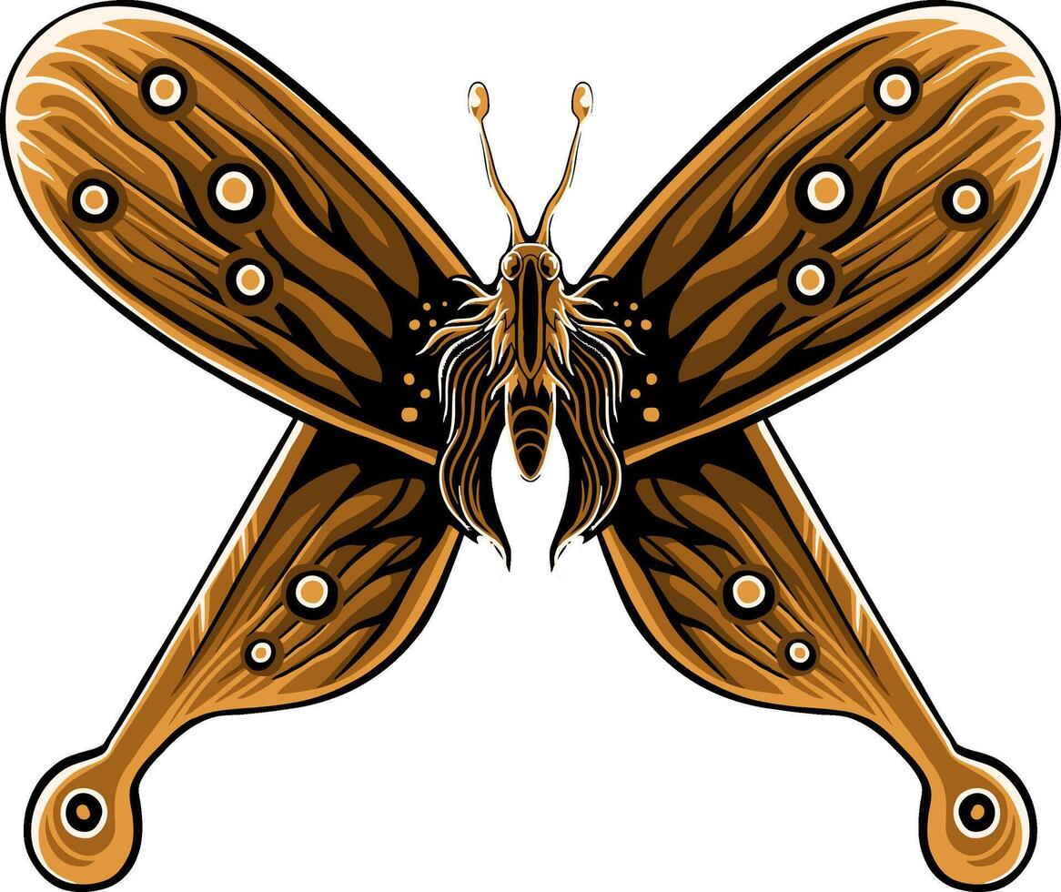 Beautiful classic style butterfly vector