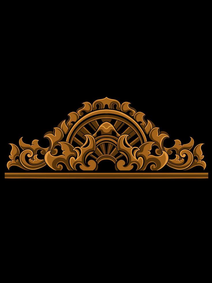 Luxury Frame Ornament Wedding Decoration vector