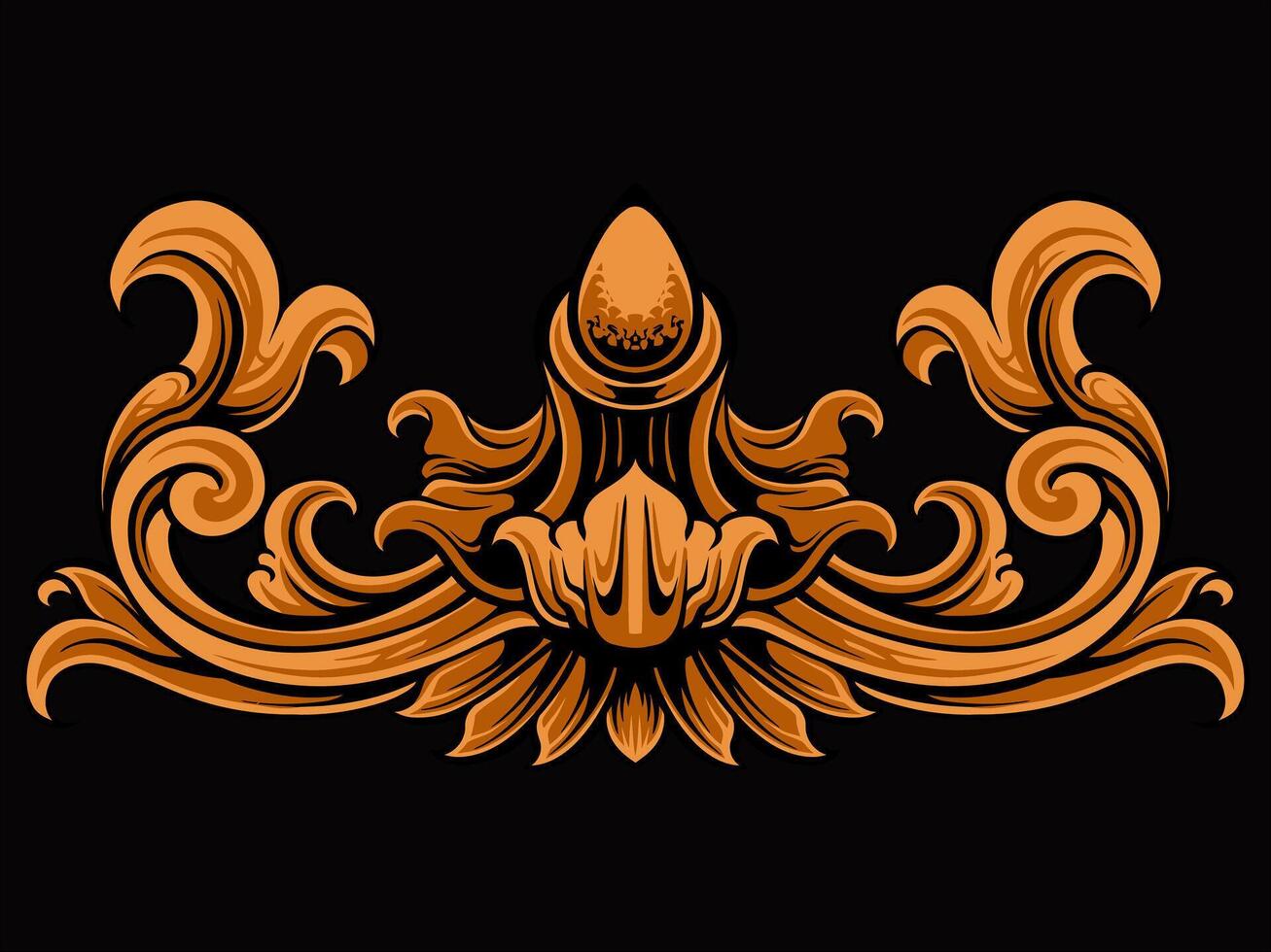 Luxury Frame Ornament Wedding Decoration vector