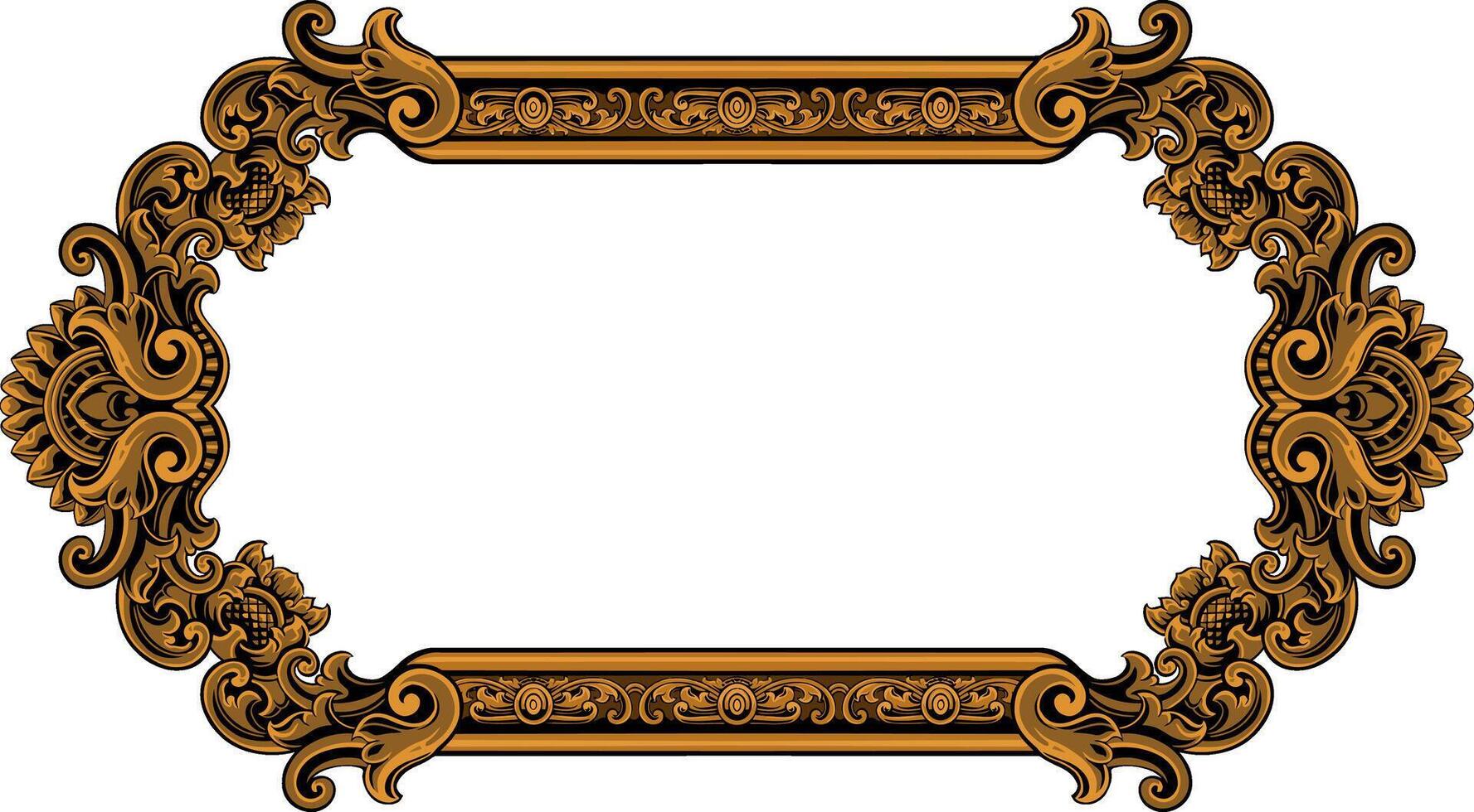 Classic and Luxury Style Wedding Invitation vector