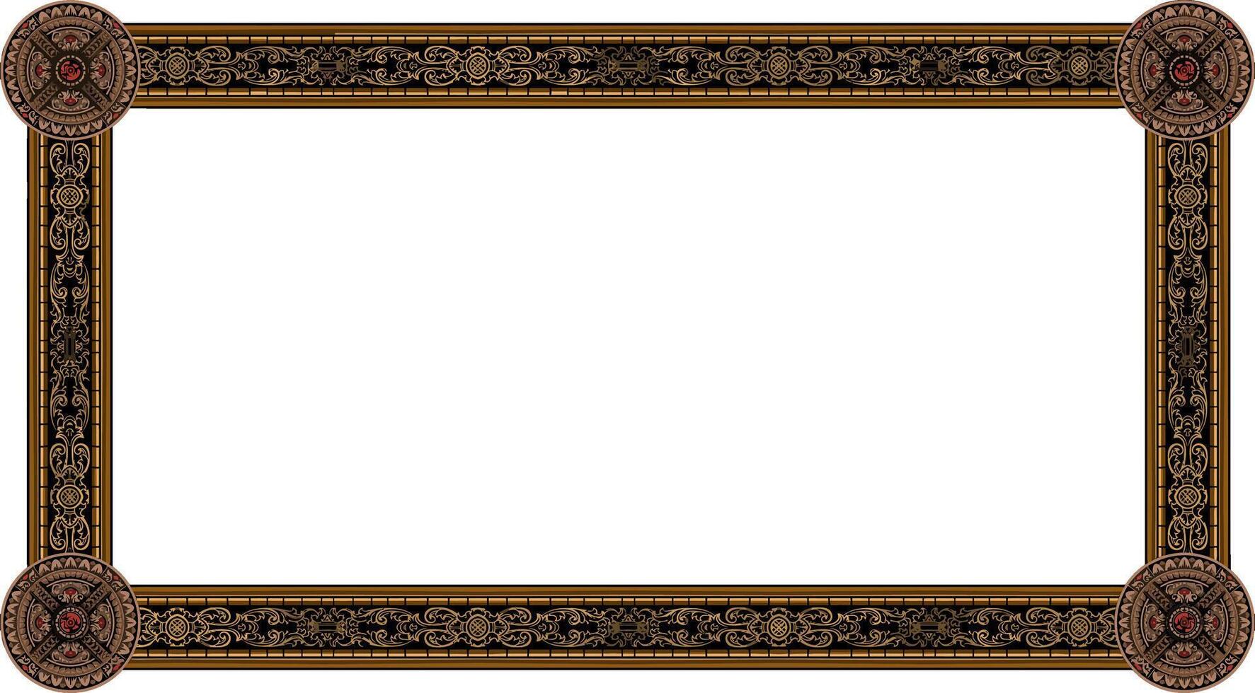 Classic and Luxury Style Wedding Invitation vector