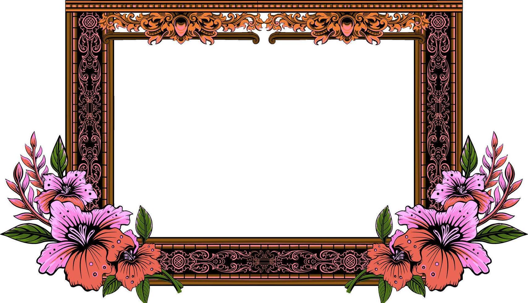 Classic and Luxury Style Wedding Invitation vector