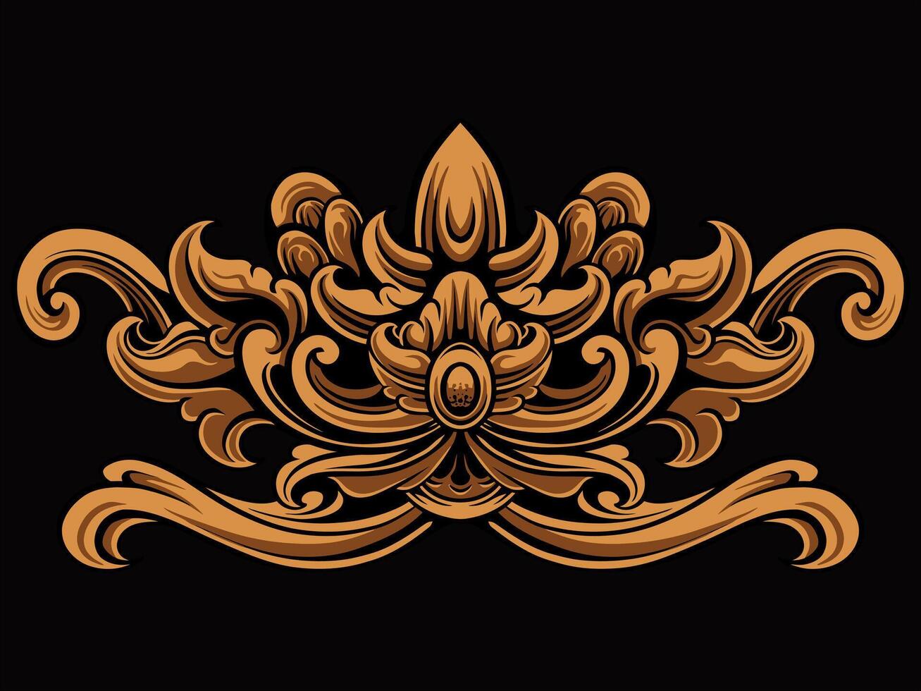 Luxury Frame Ornament Wedding Decoration vector