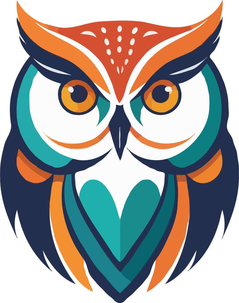 Twilight Majesty, Owl Design for Apparel vector