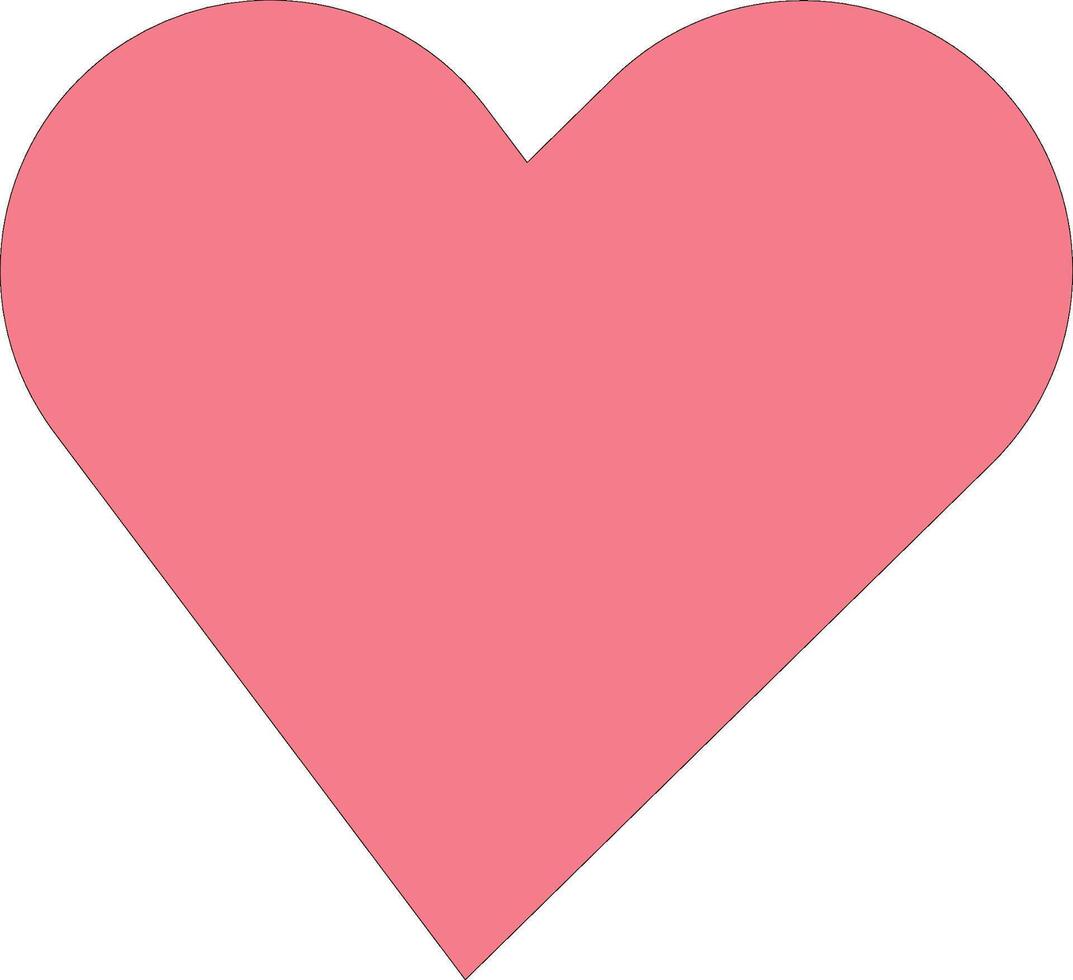 Heart Icon for valentine day.Perfect love symbol. vector