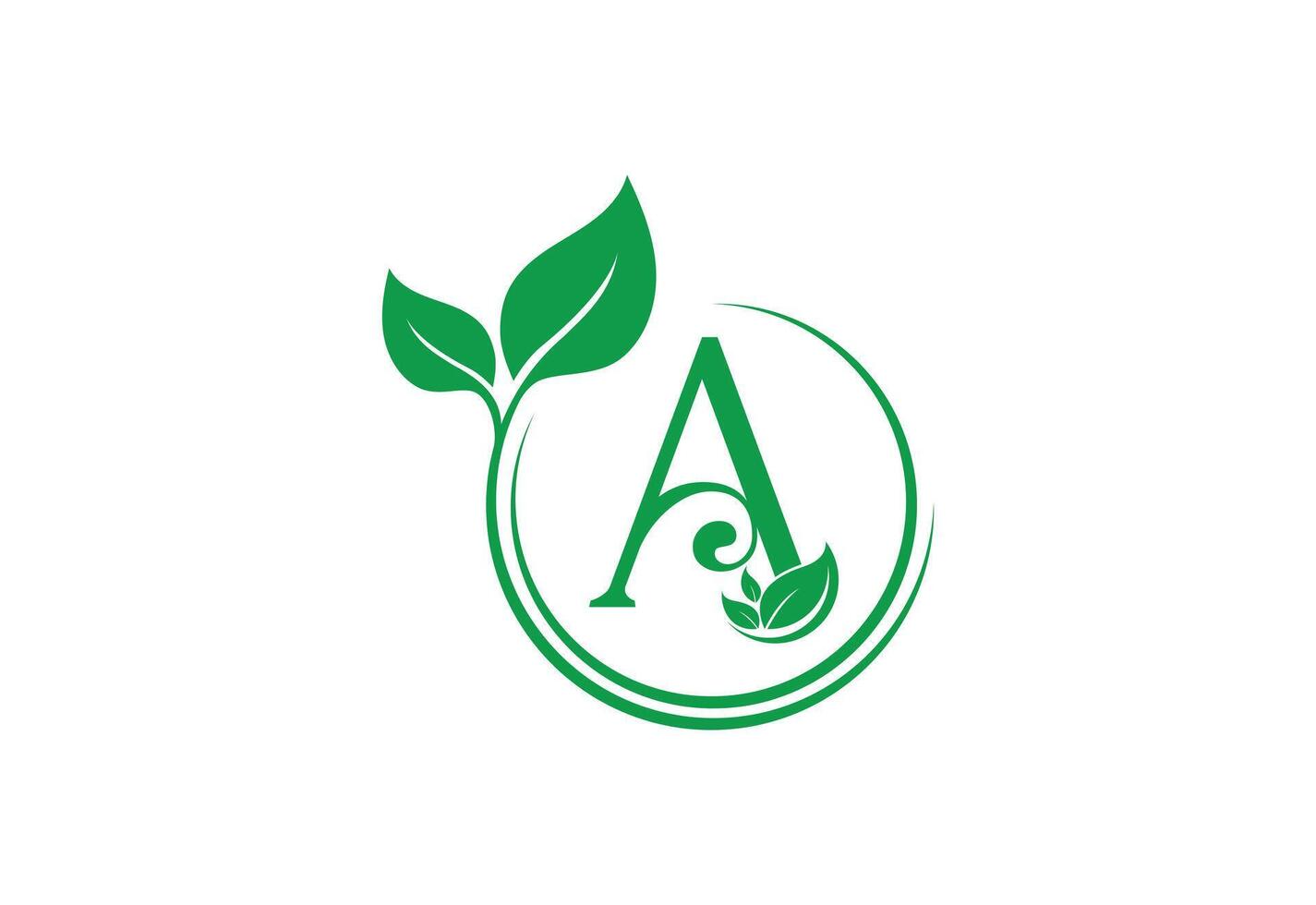 Initial Alphabet Letter A logo design, design concept vector