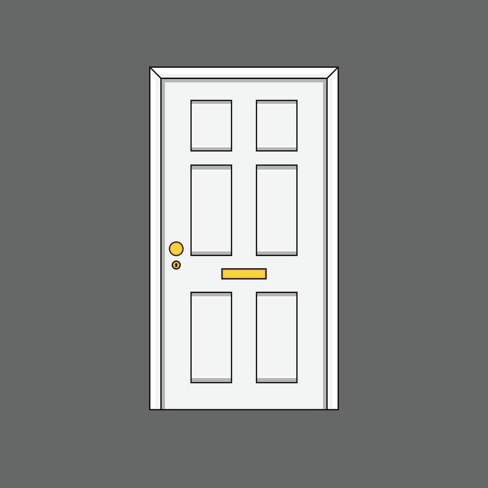 The Illustration of Door Building vector