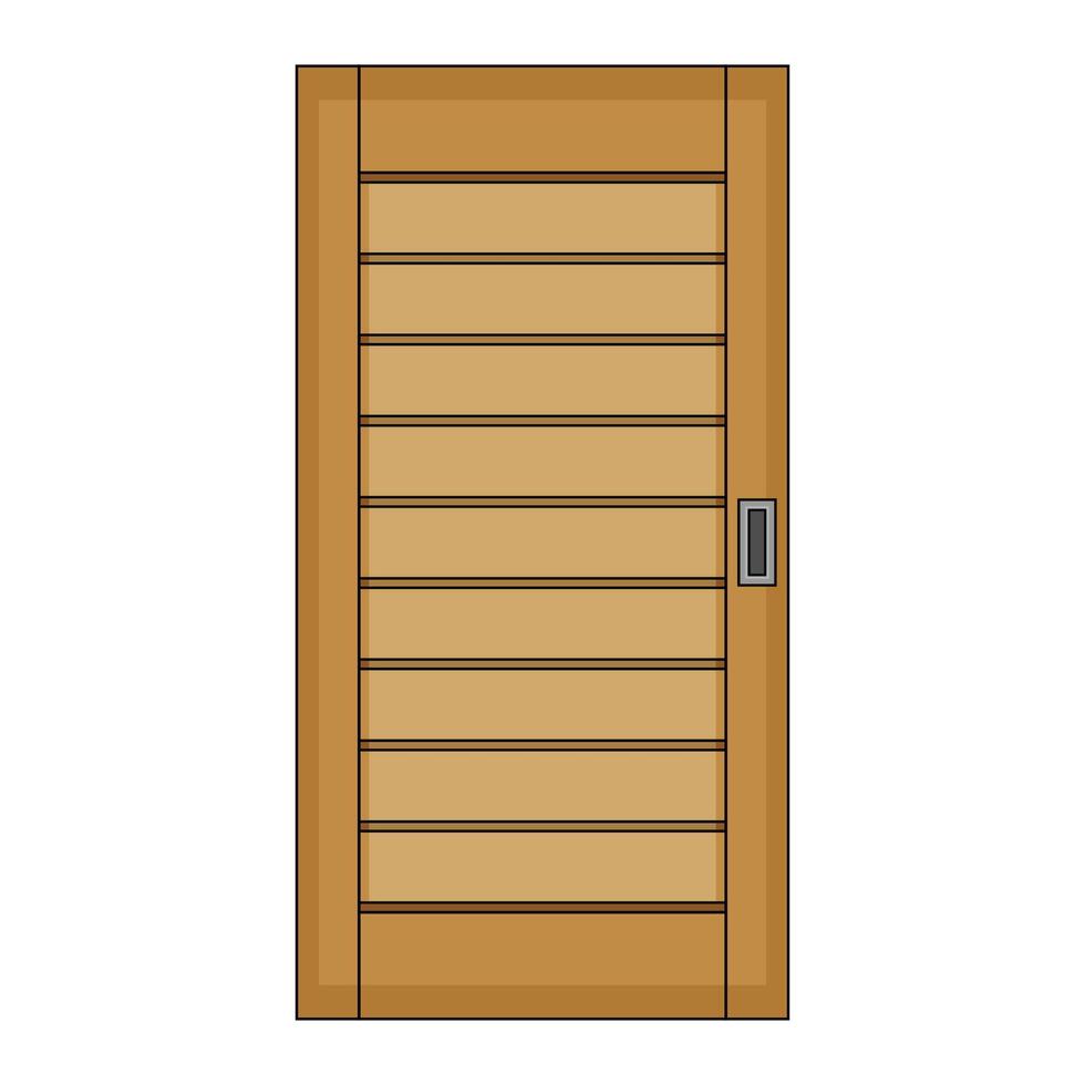 The Illustration of Door Building vector