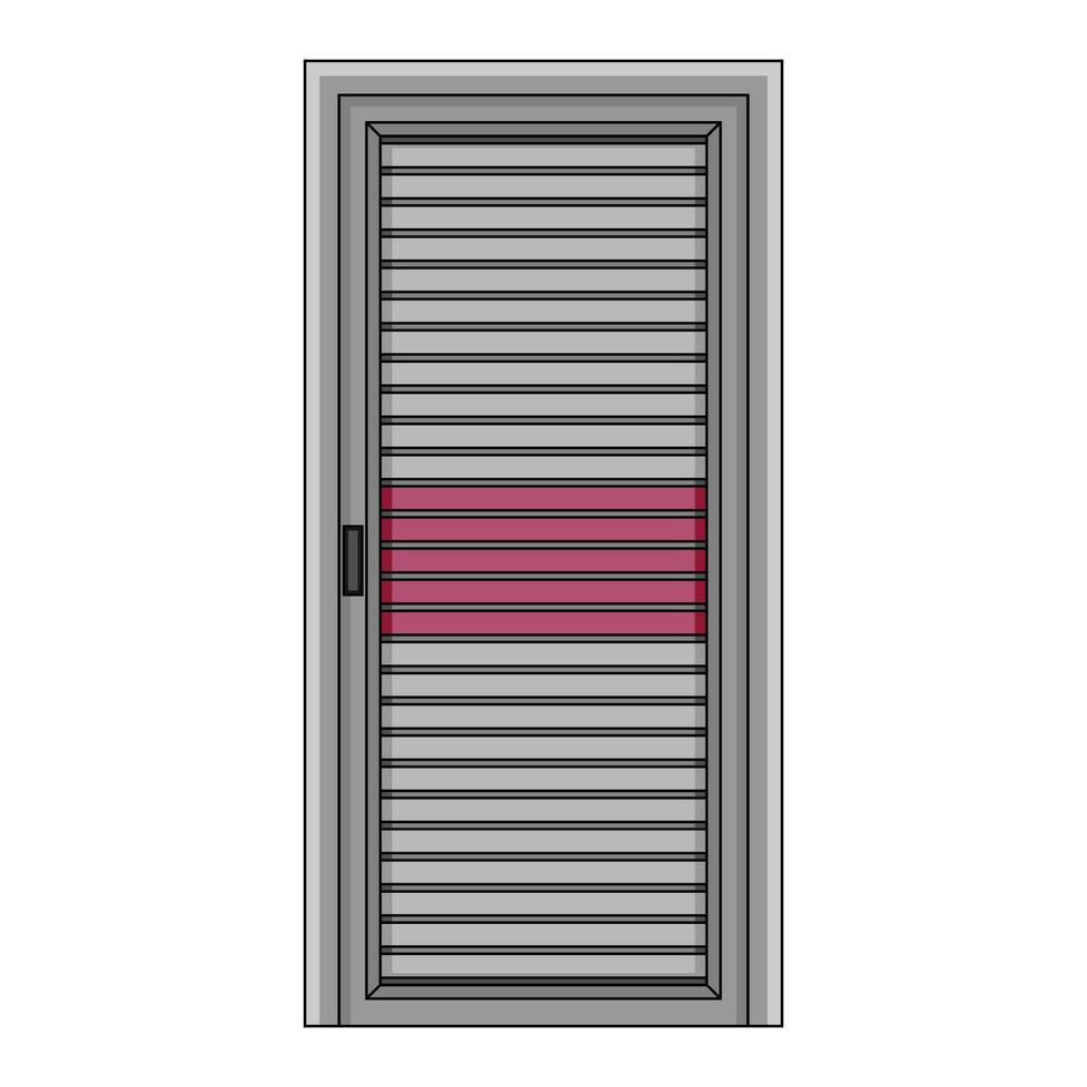 The Illustration of Door Building vector