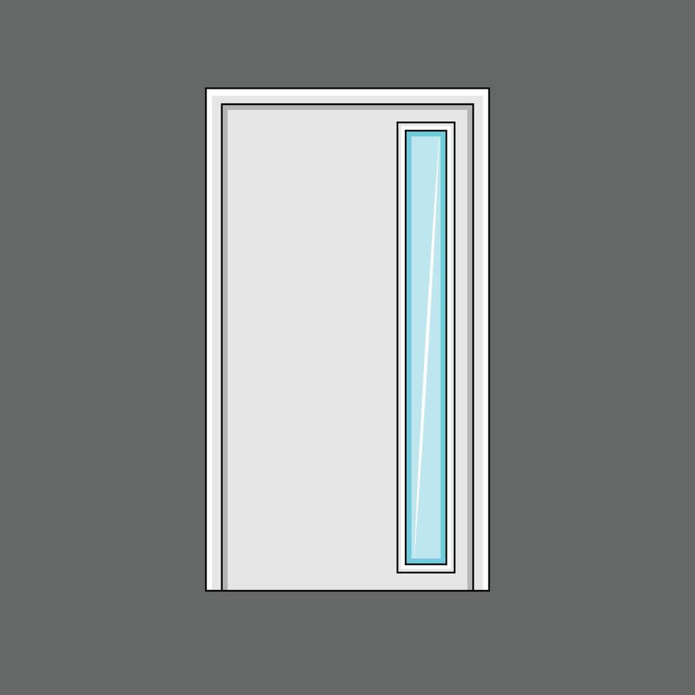 The Illustration of Door Building vector