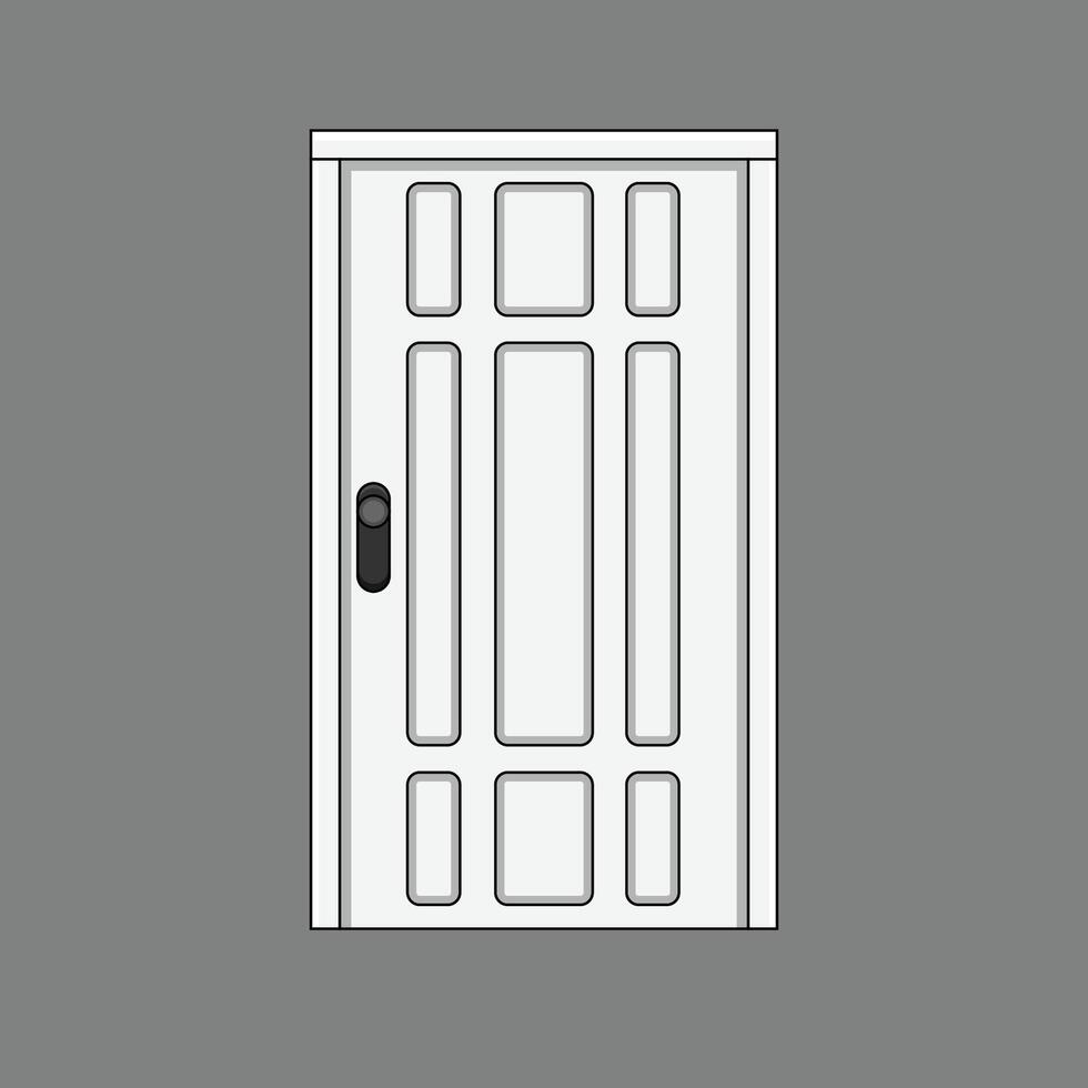 The Illustration of Door Building vector