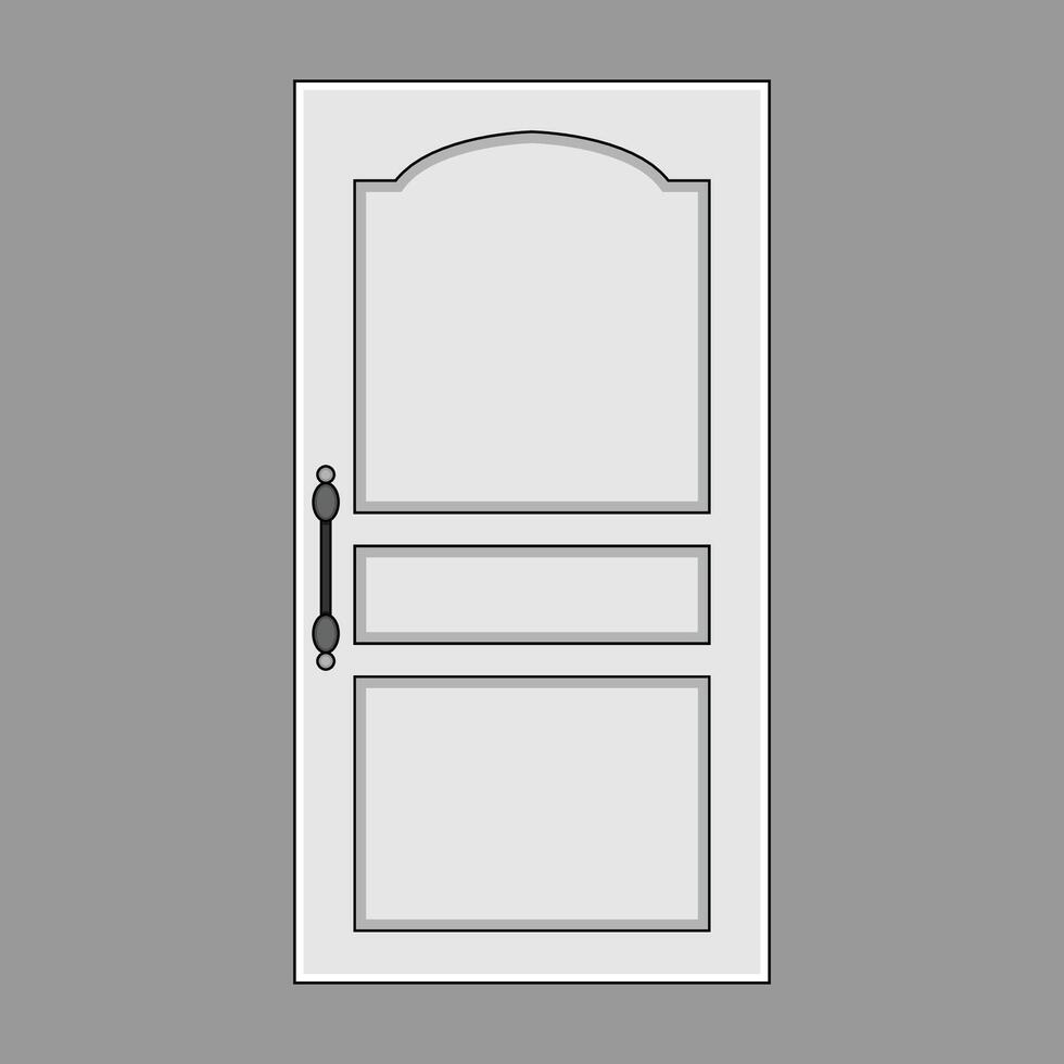The Illustration of Door Building vector