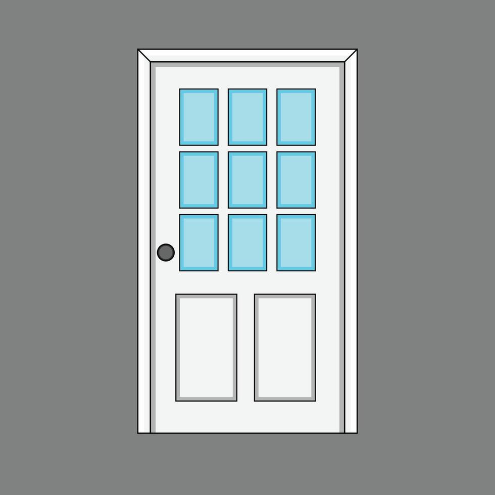The Illustration of Door Building vector