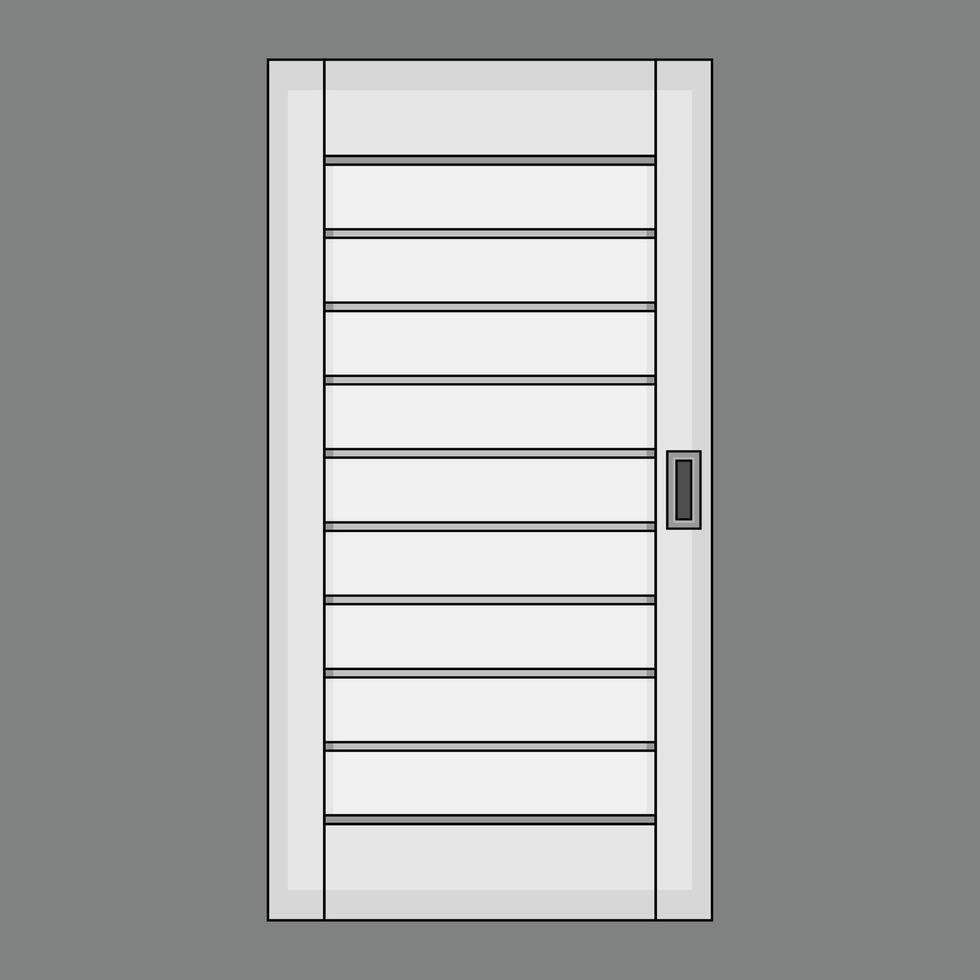 The Illustration of Door Building vector
