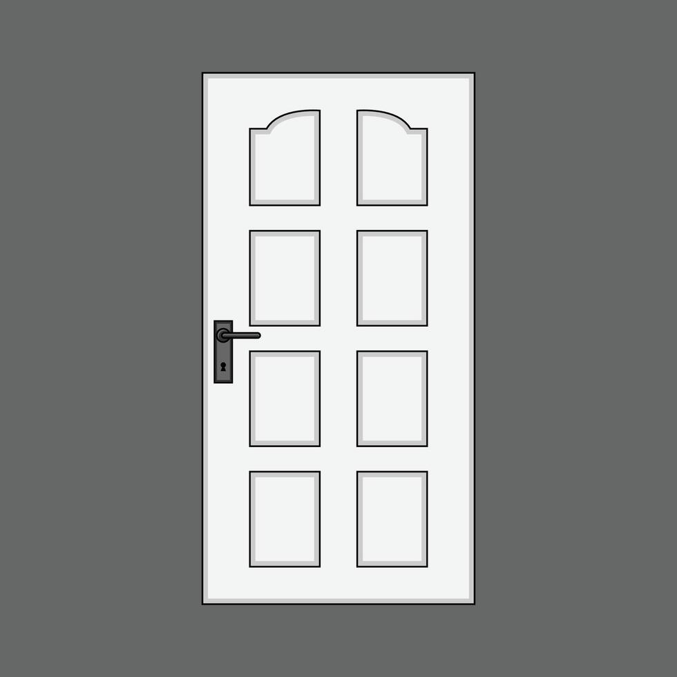 The Illustration of Door Building vector