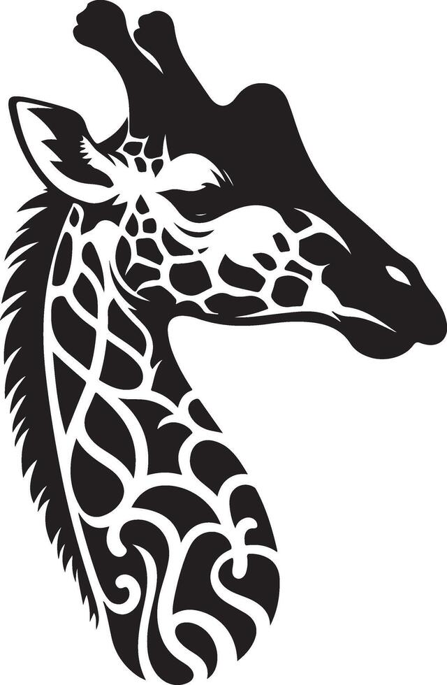 Giraffe Silhouette illustration vector