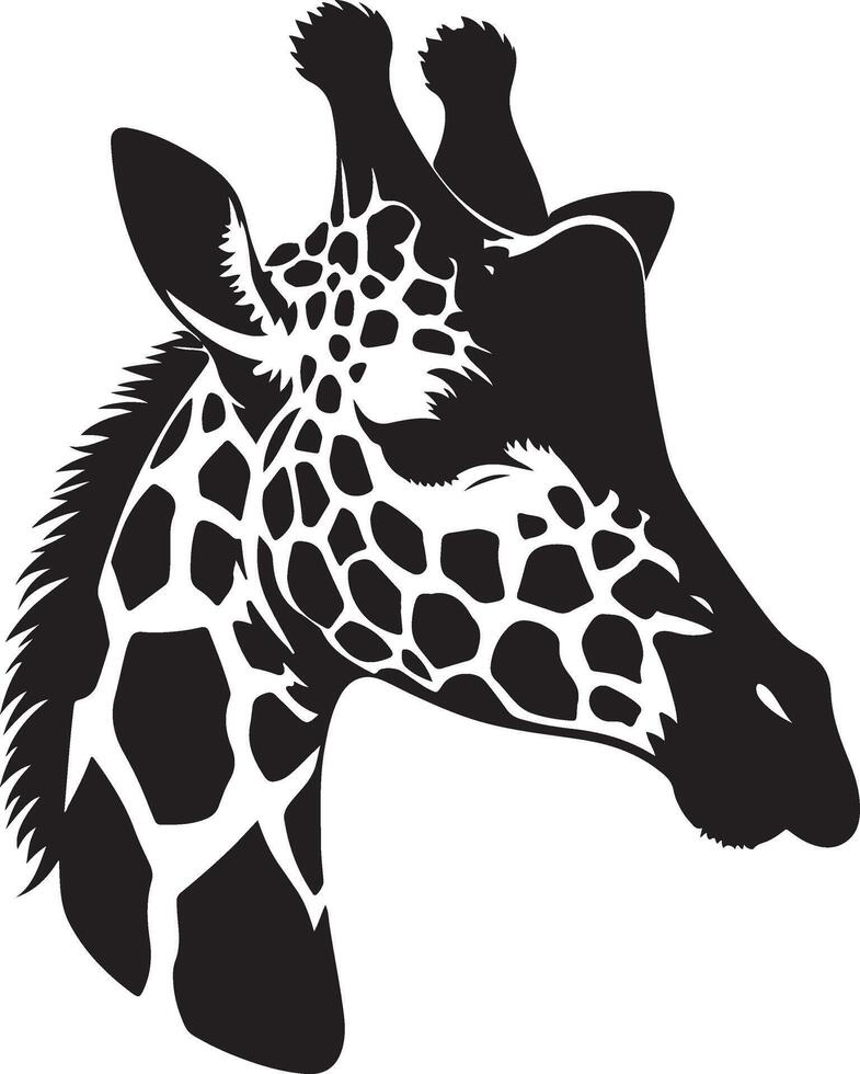Giraffe Silhouette illustration vector
