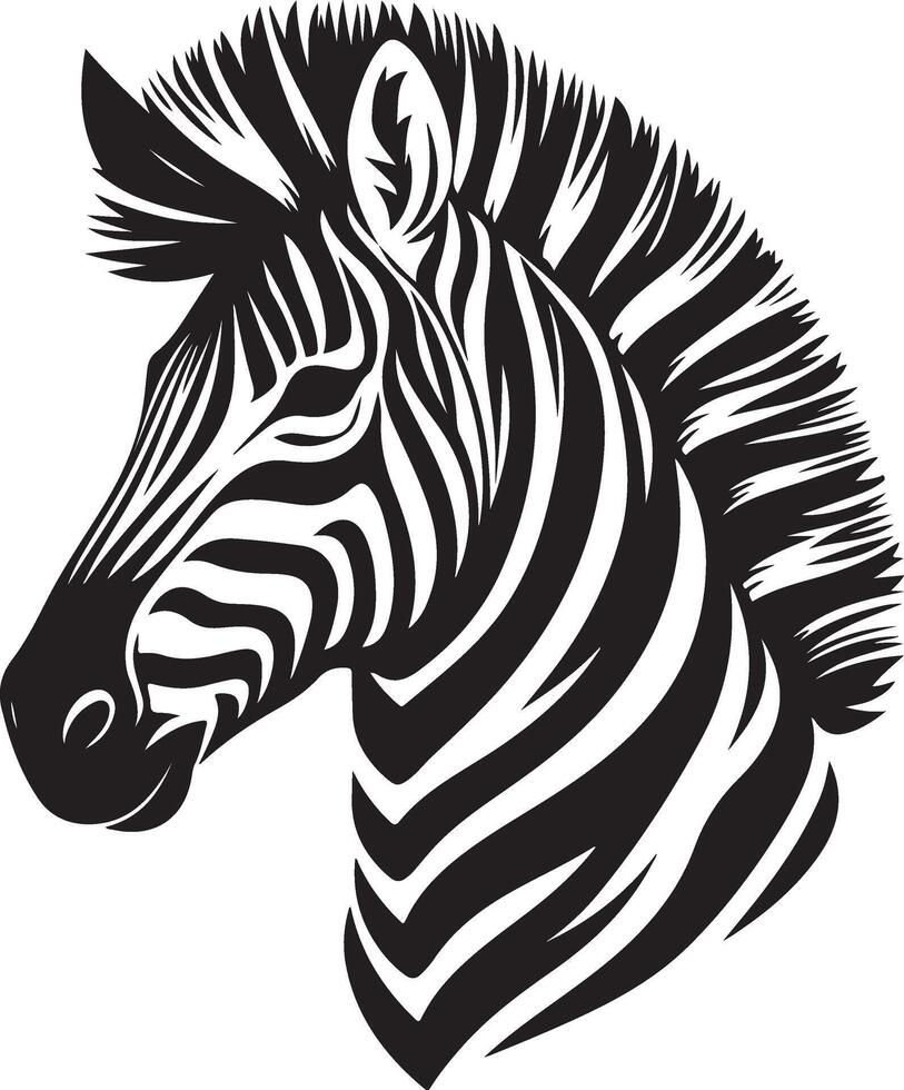 Zebra Silhouette illustration vector