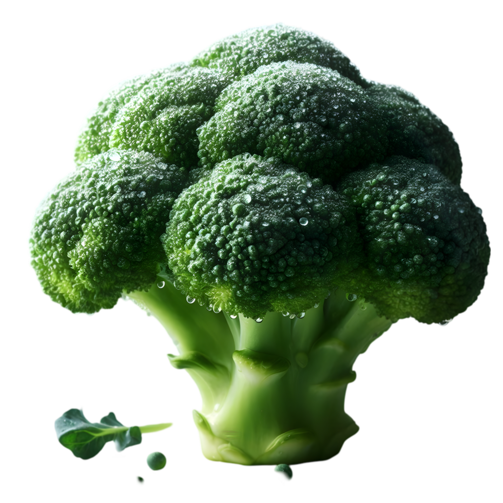 Broccoli on transparent background png