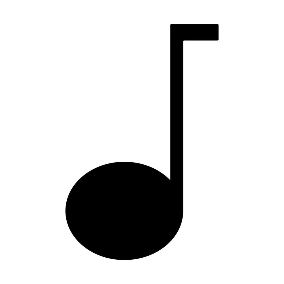 modern music note icon symbol. illustration vector