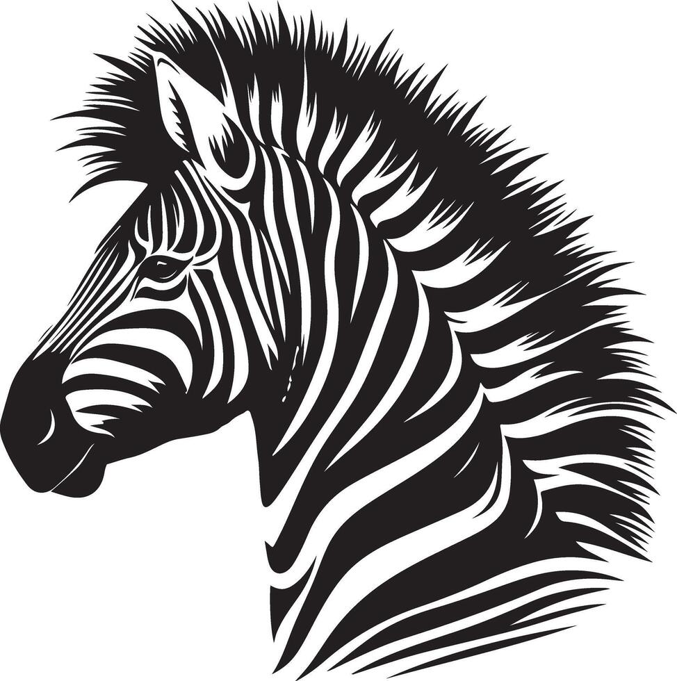 Zebra Silhouette illustration vector