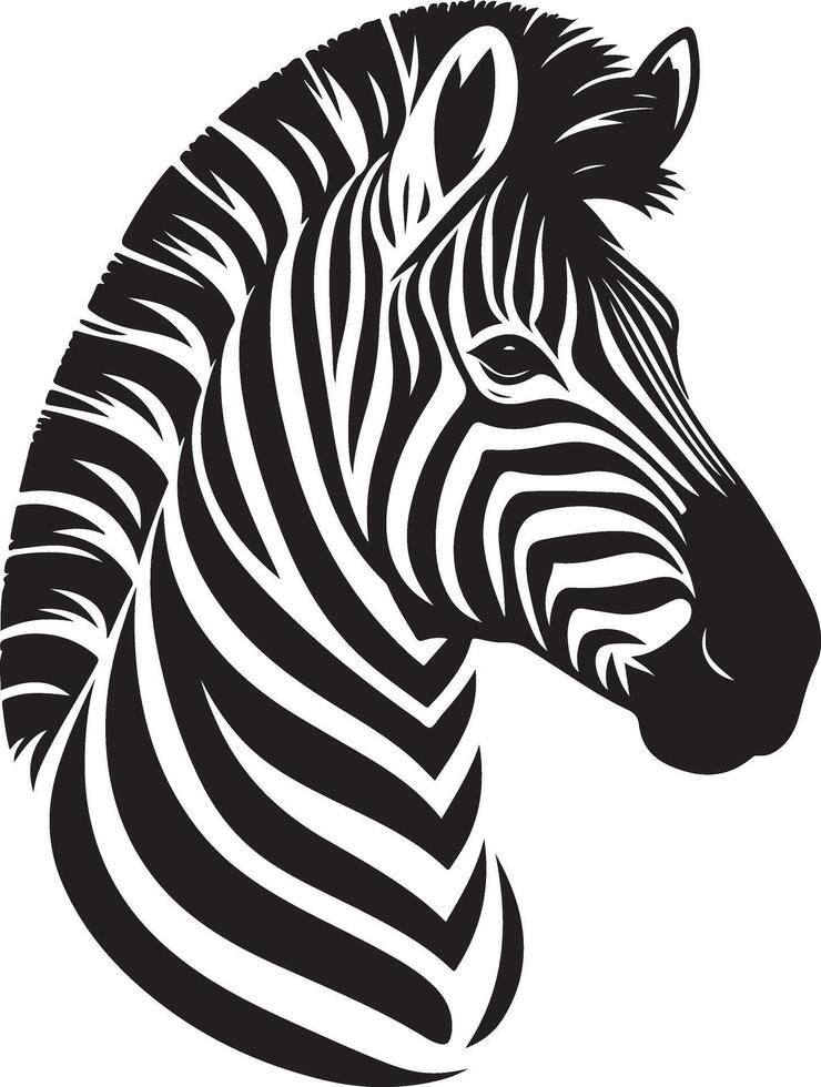 Zebra Silhouette illustration vector