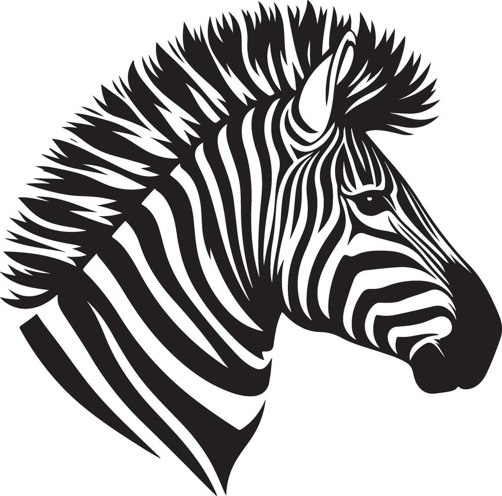 Zebra Silhouette illustration vector
