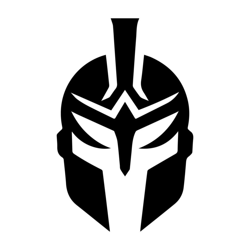 Gladiator power logo or modern line icon vector