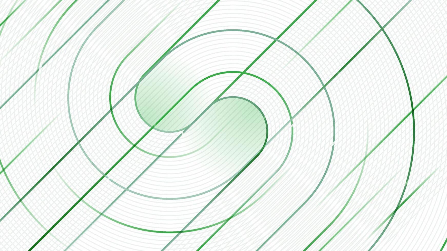 Wavy geometric abstract background with green lines. Rounded lines pattern. Modern minimalist gradient texture. Suit for banner, brochure, card, cover, flyer, poster, website. vector