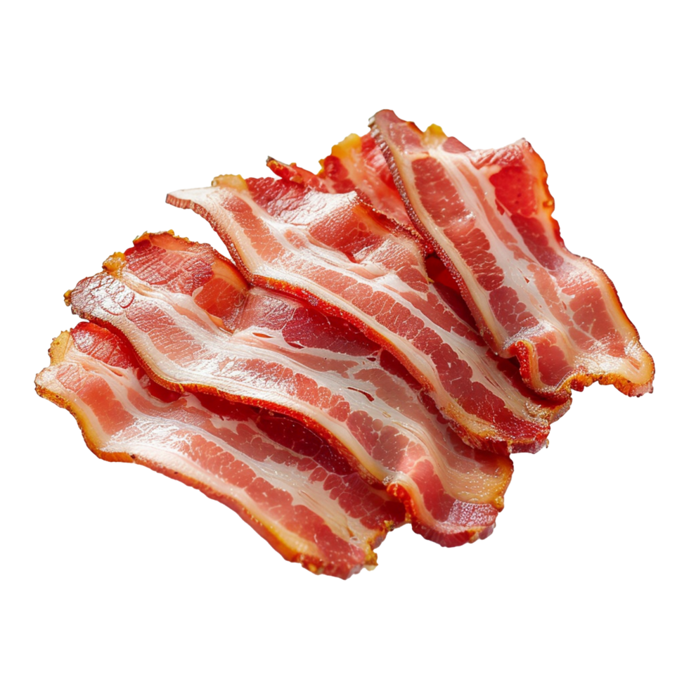 Bacon slices Isolated on transparent background png