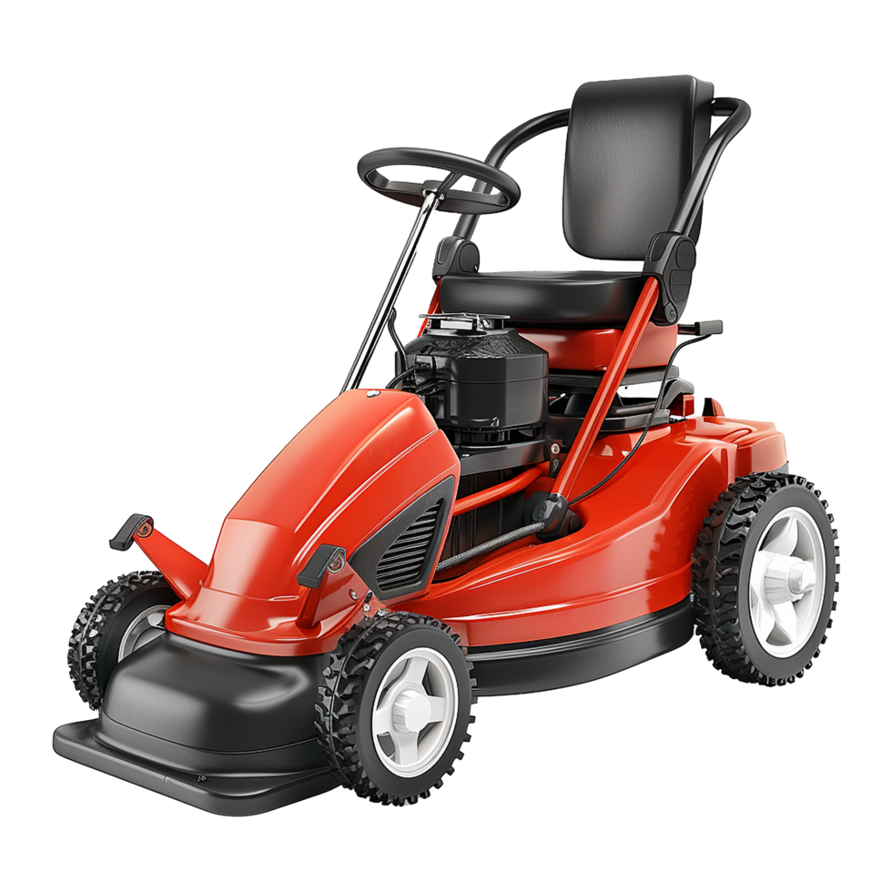 Lawn mower isolated on transparent background png