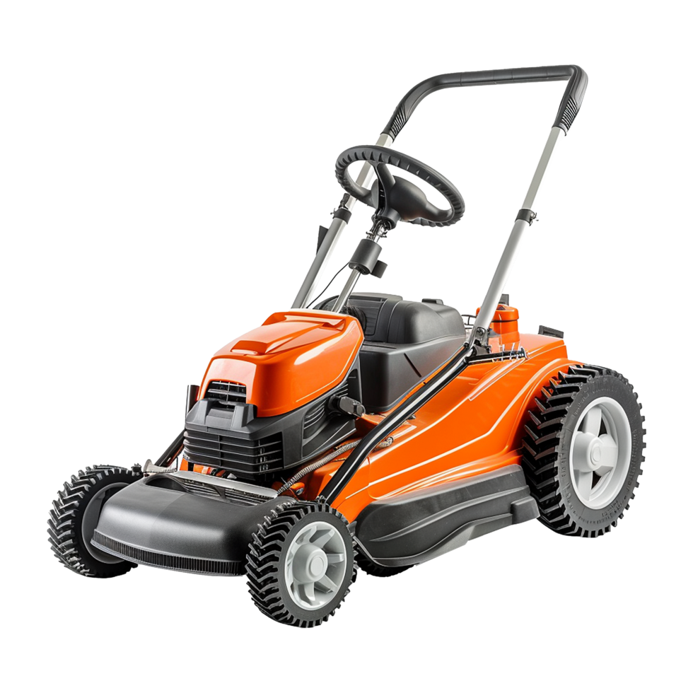 Lawn mower isolated on transparent background png