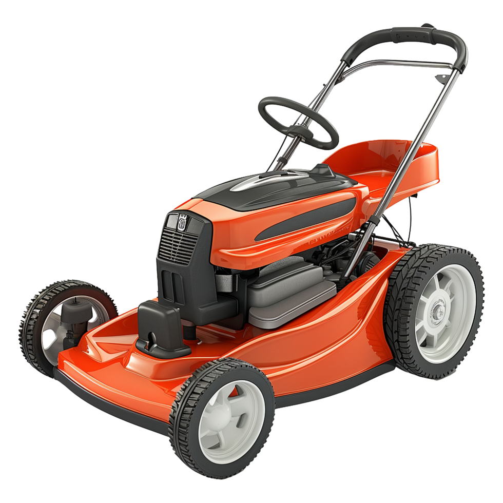 Lawn mower isolated on transparent background png
