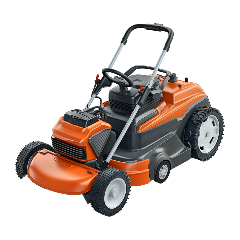 Lawn mower isolated on transparent background png