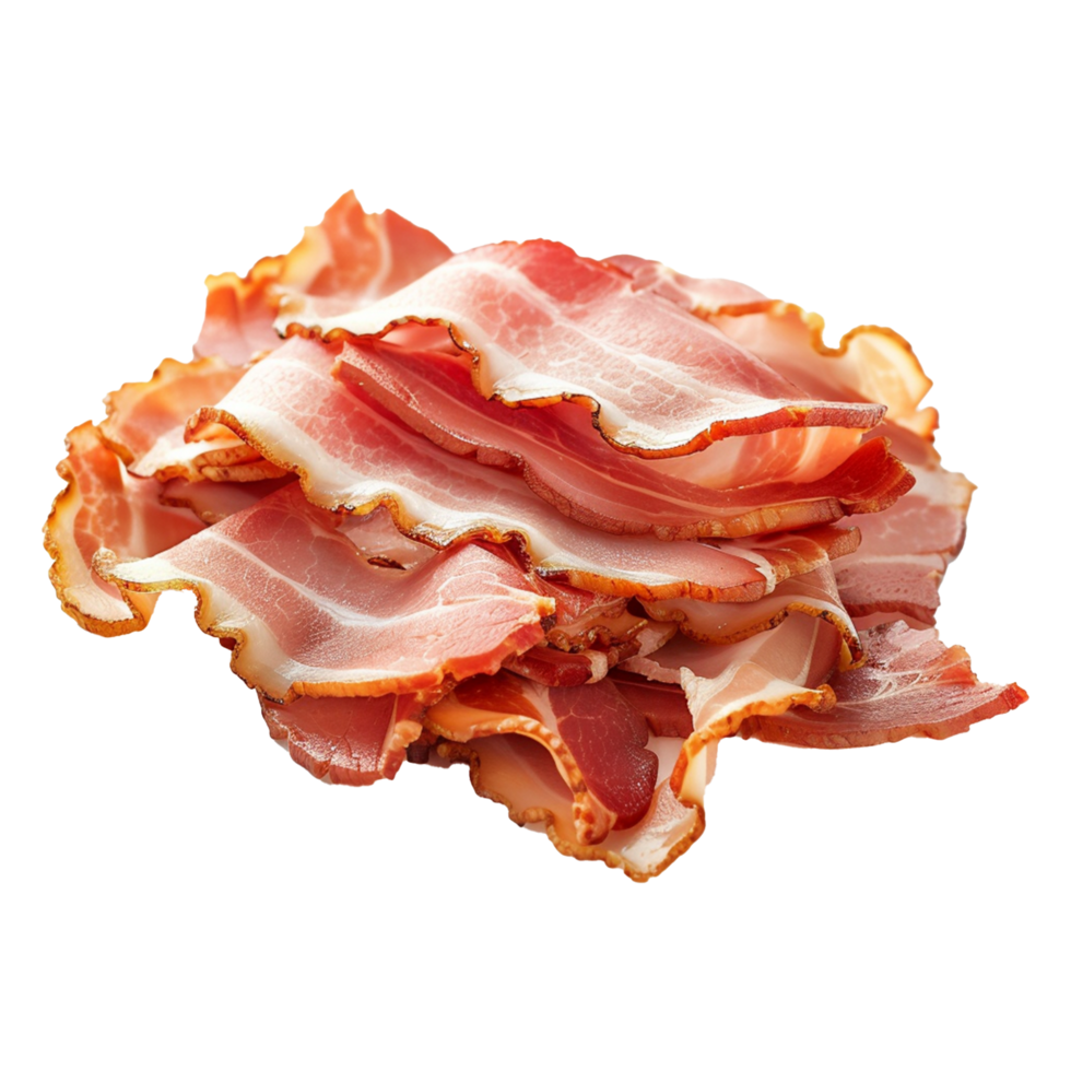 Bacon slices Isolated on transparent background png