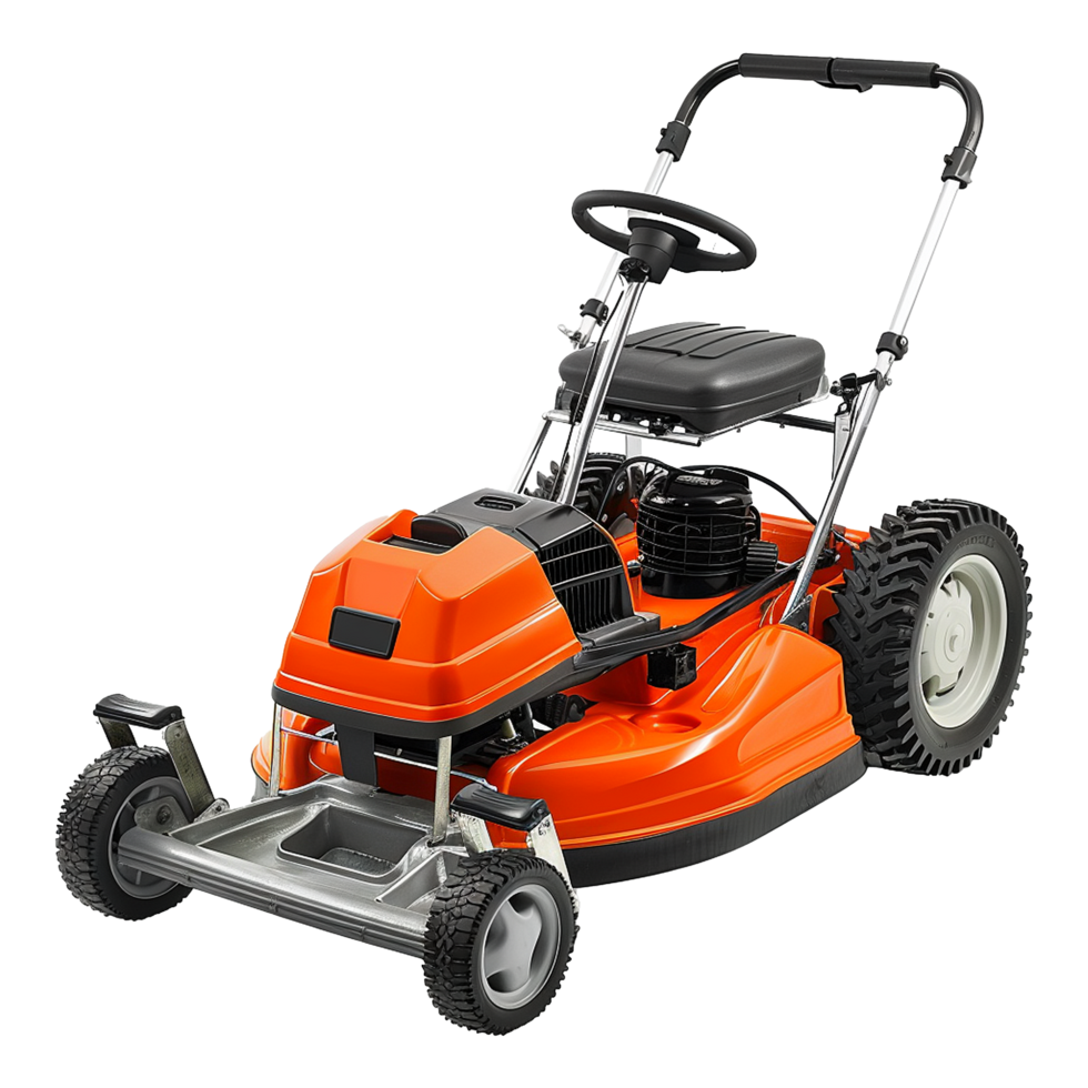 Lawn mower isolated on transparent background png
