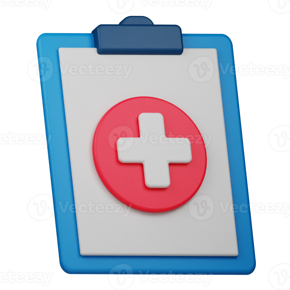 medical report 3d icon png