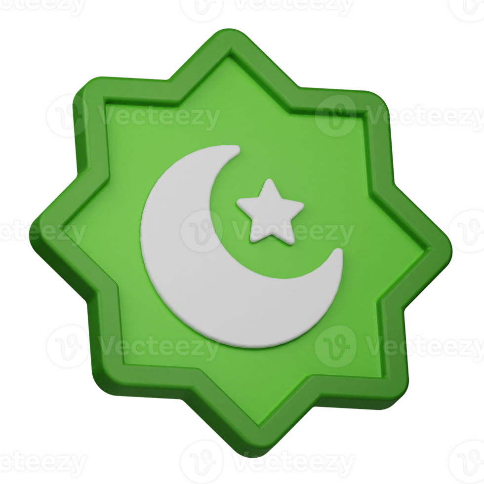 islamic ornament 3d icon png