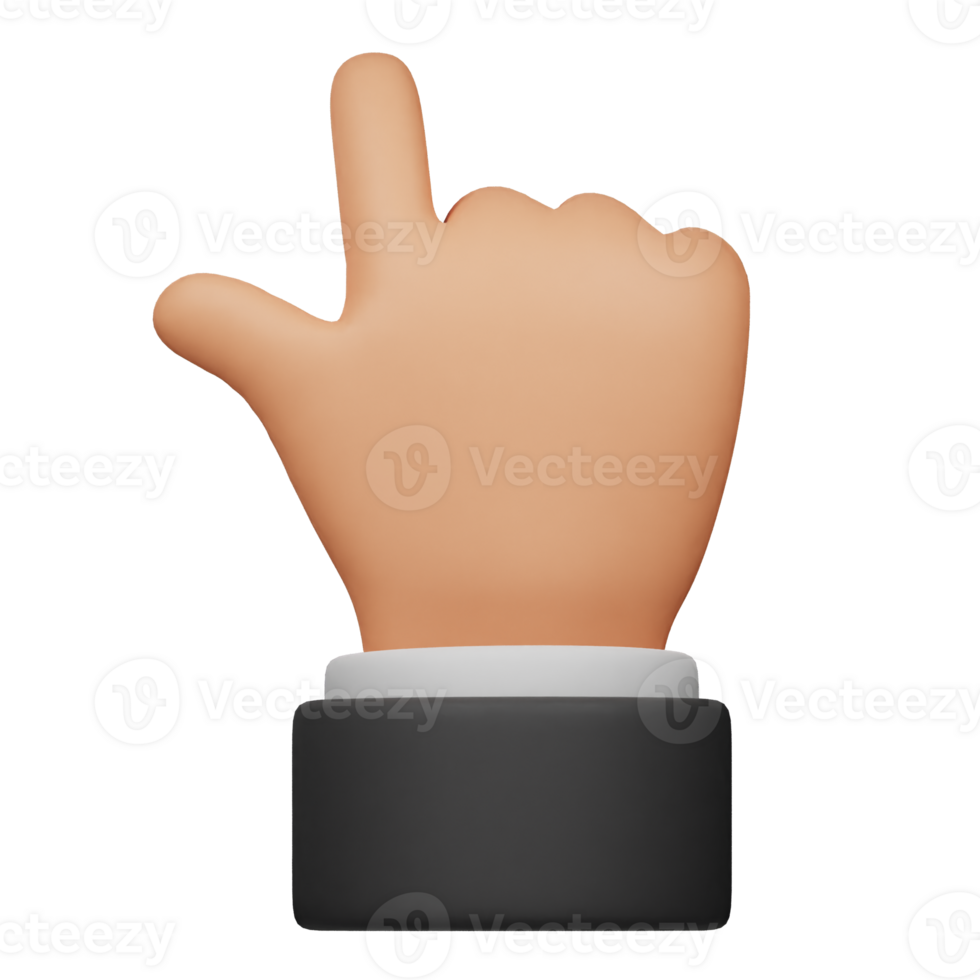 up direction hand gesture 3d icon png