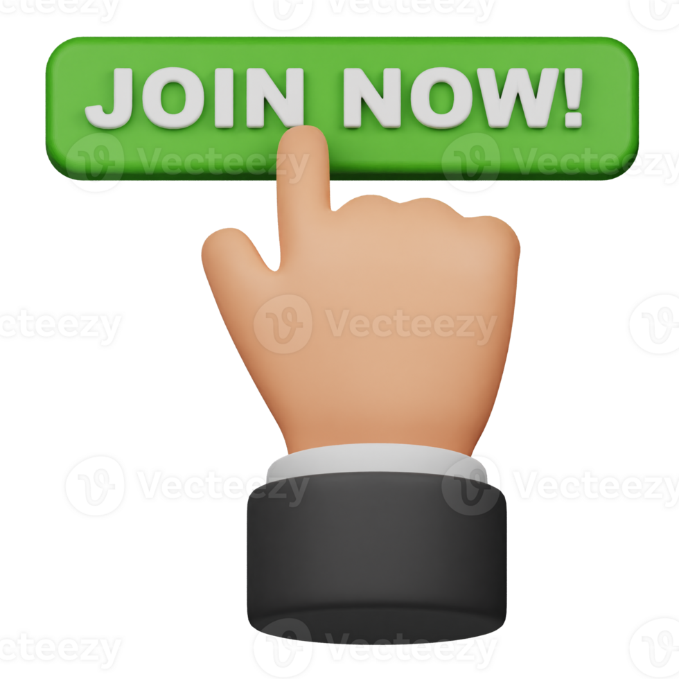 click join button 3d icon png