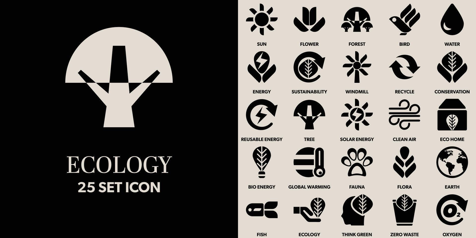 Ecology icon set. Ecofriendly icon, nature icons set. illustration vector