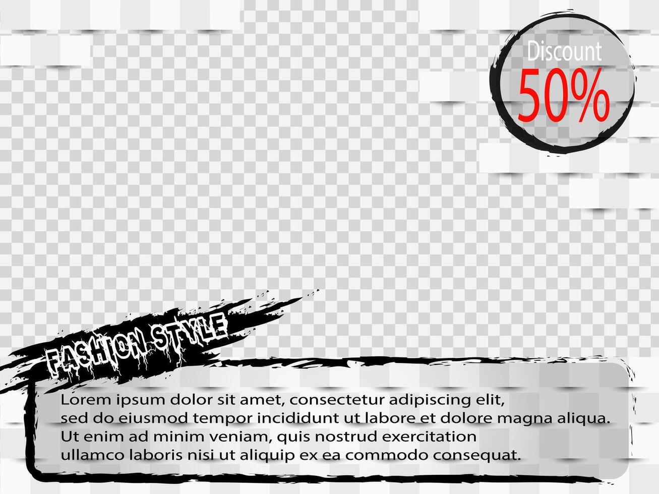 A social media template vector