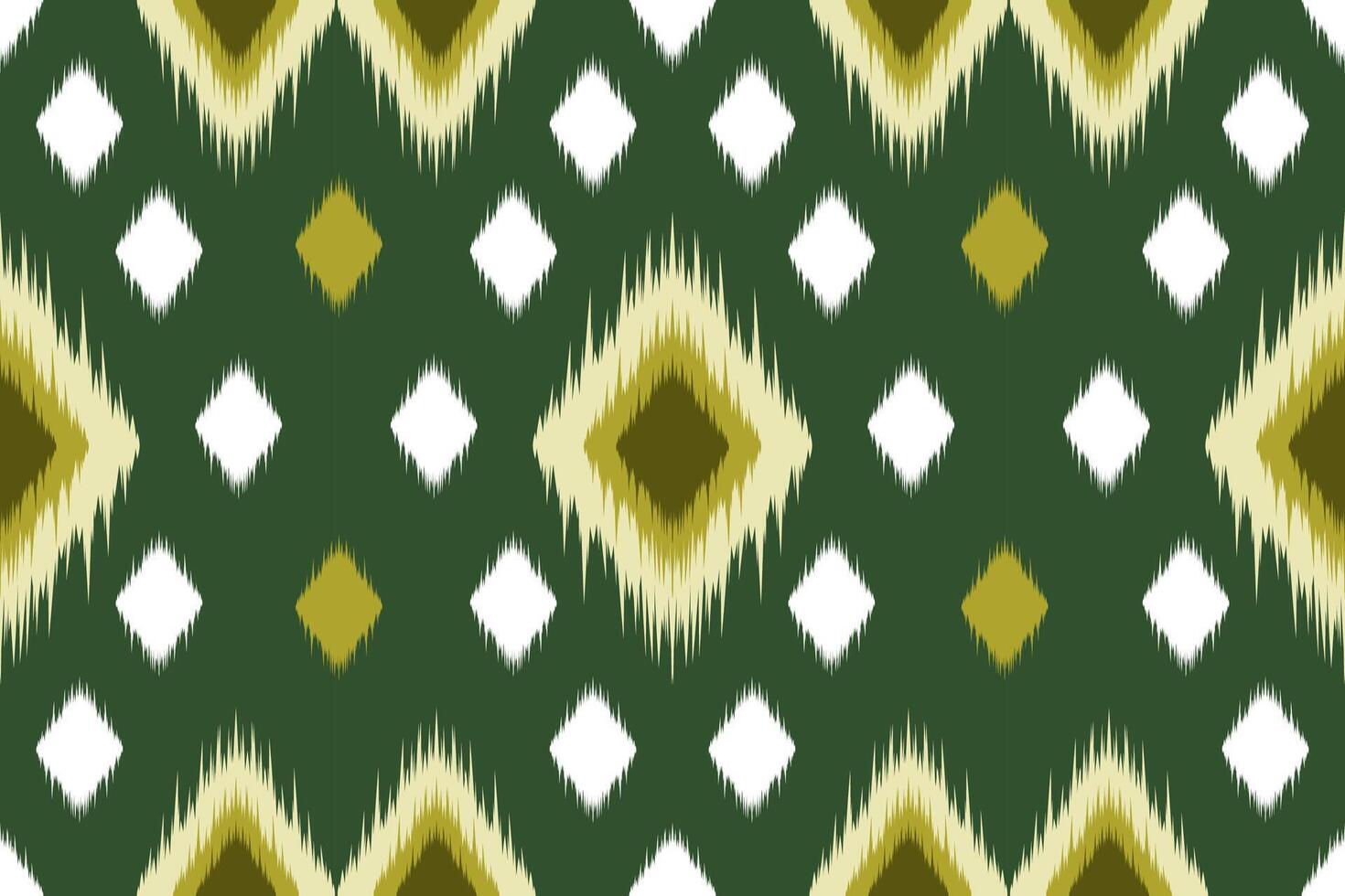 Ikat seamless pattern . Featuring classic geometric shapes and rich, saturated colors,for textiles, wallpapers, backgrounds, and more, vector