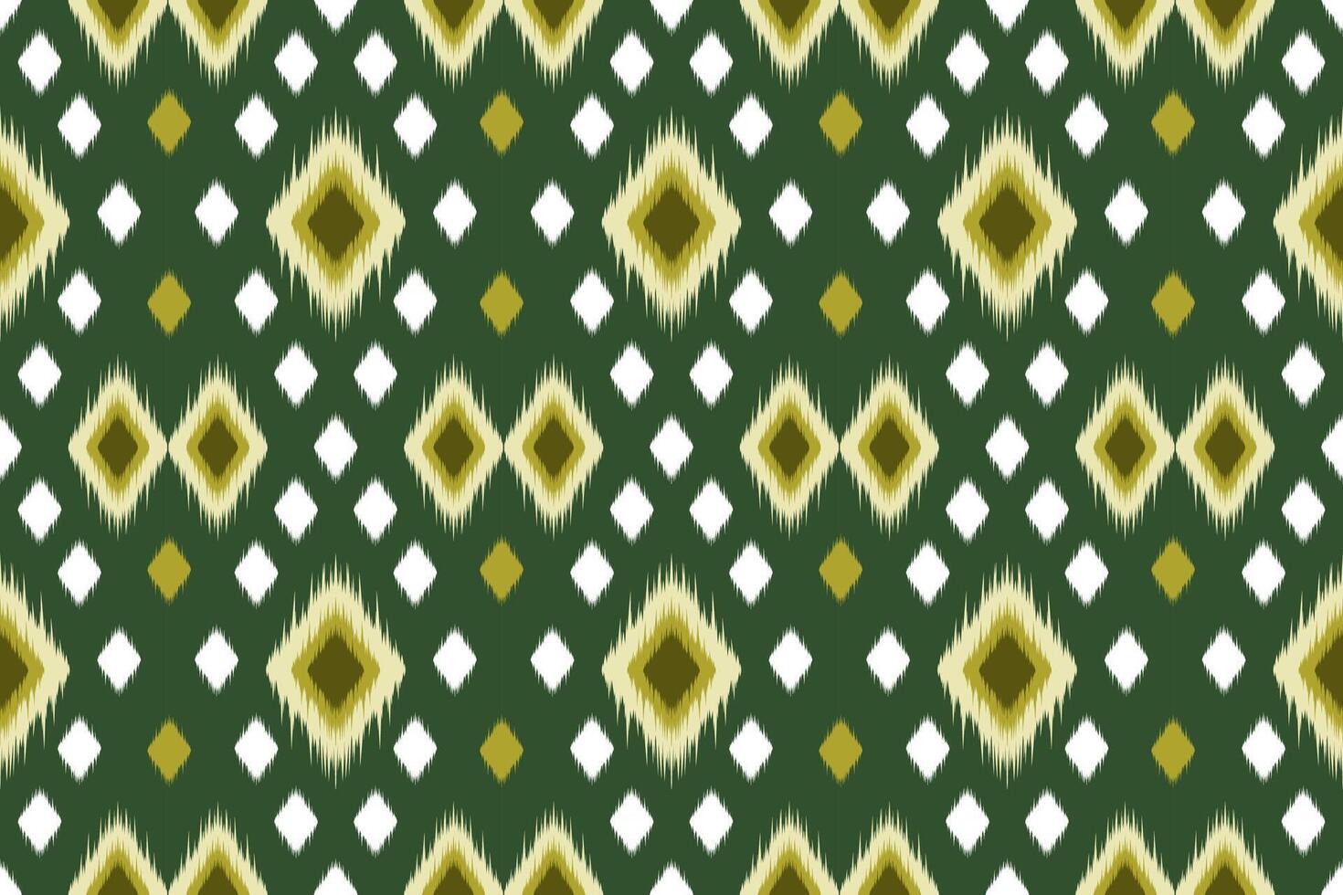Ikat seamless pattern . Featuring classic geometric shapes and rich, saturated colors,for textiles, wallpapers, backgrounds, and more, vector