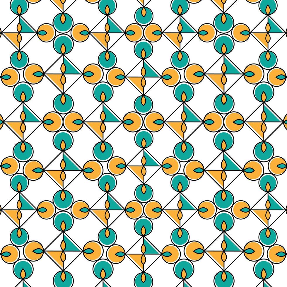 Abstract geometric texture. Seamless pattern design for tiles, wallpaper, wrapping paper, fabric and texture interior background vector