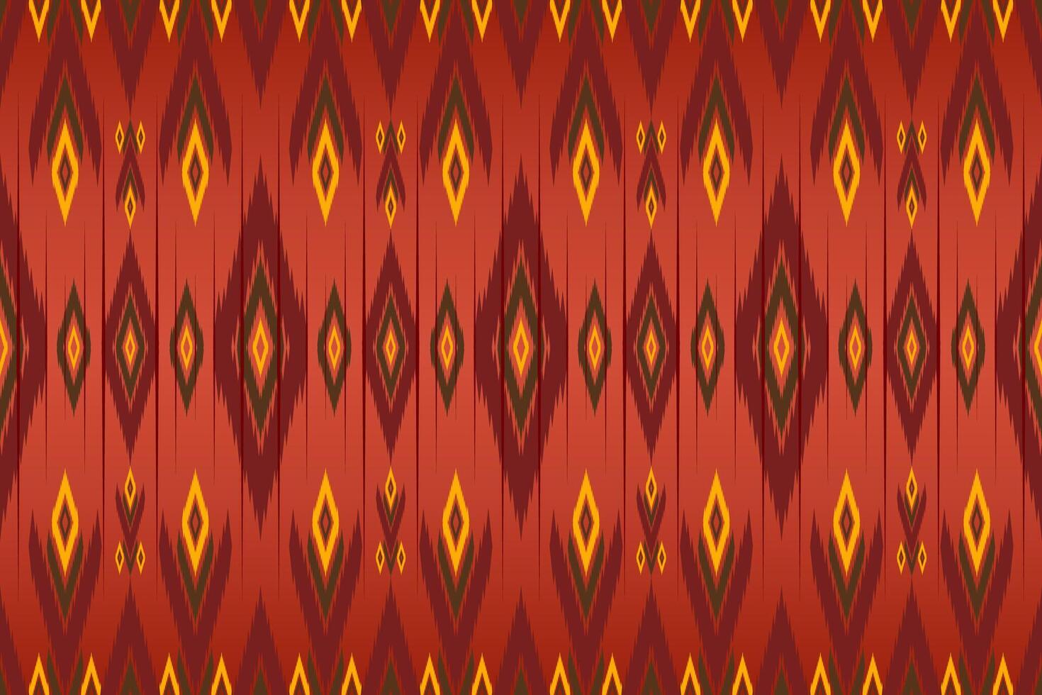 Yellow and red fabric pattern vector