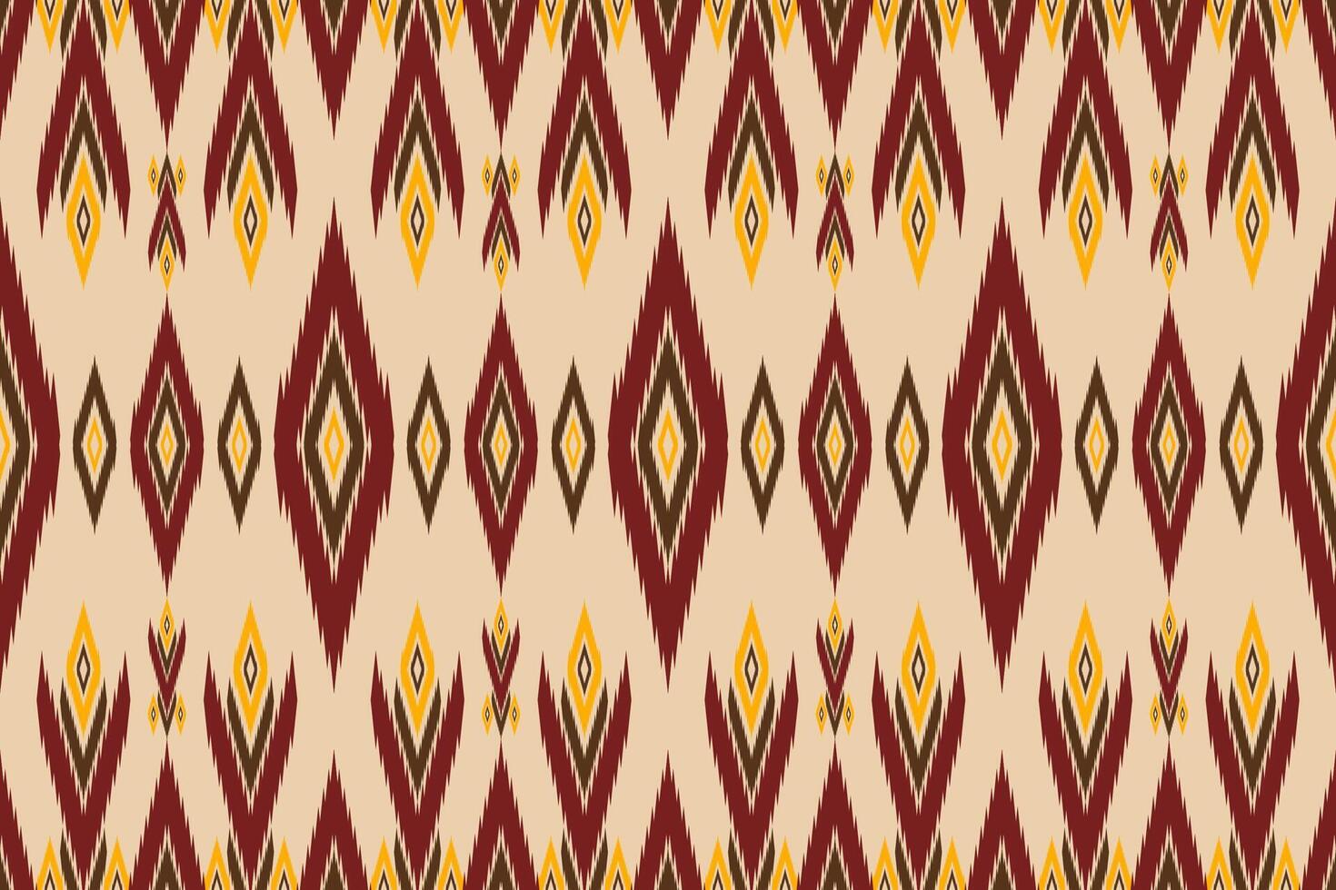 Yellow and red fabric pattern vector