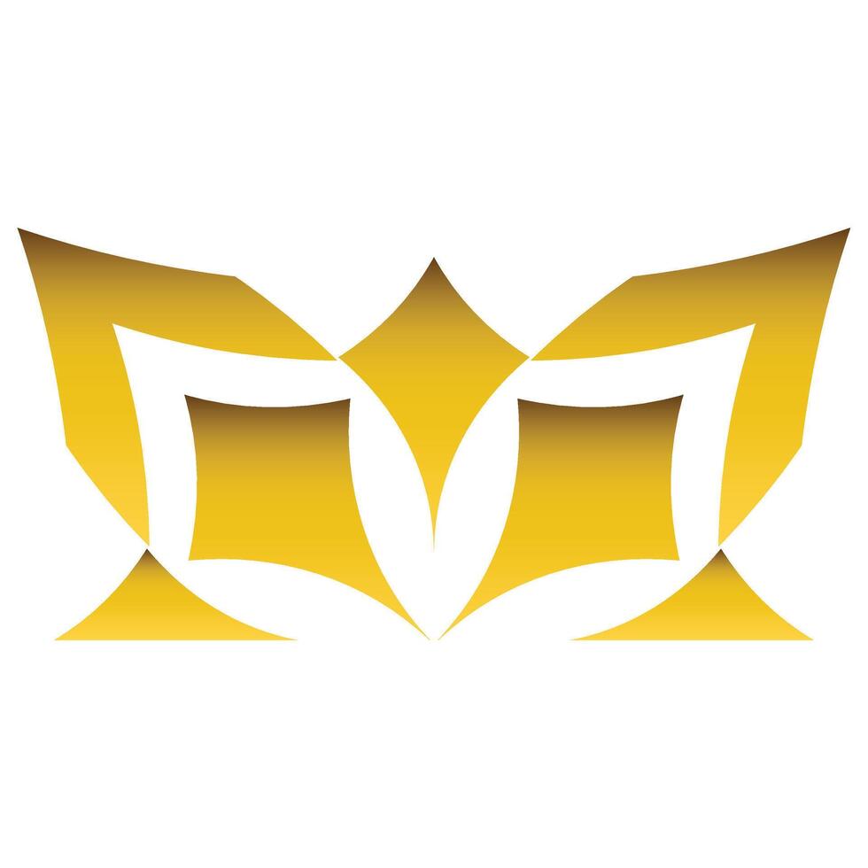 golden flower petal design vector