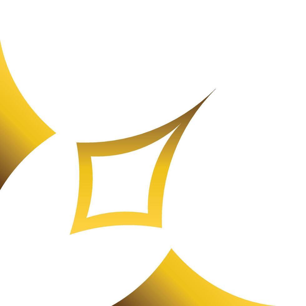 golden geometry frame corner ornament vector