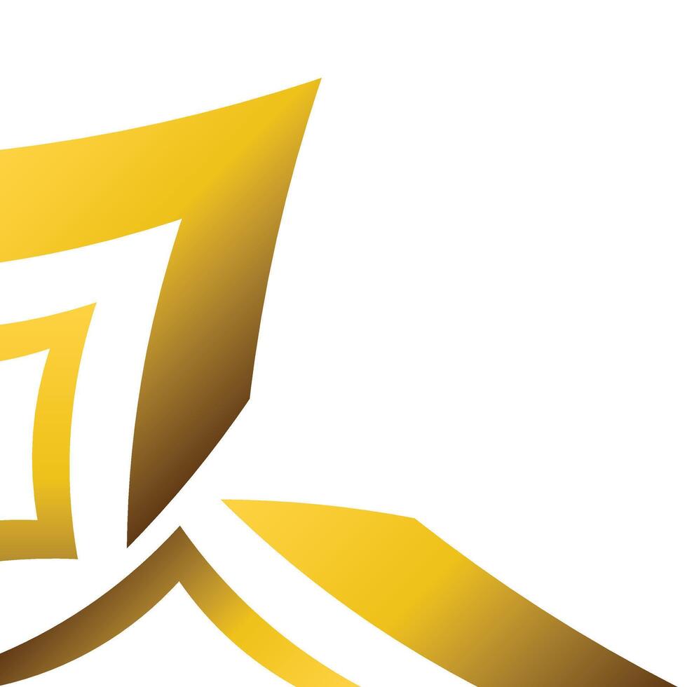 golden geometry frame corner ornament vector